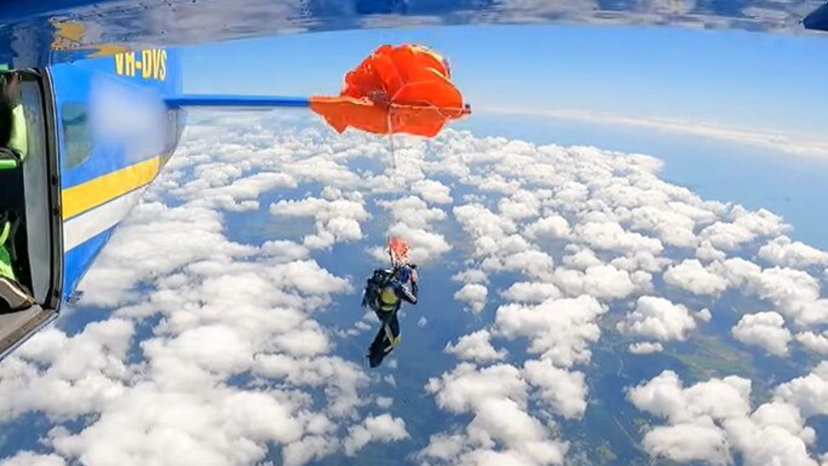 Watch: Man survives terrifying skydiving mishap