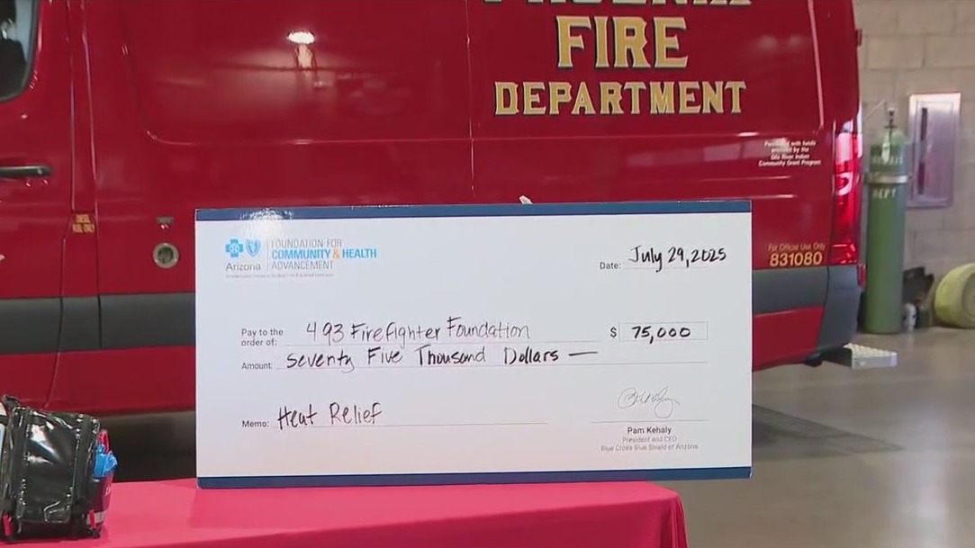 Phoenix Fire receives big heat relief donation
