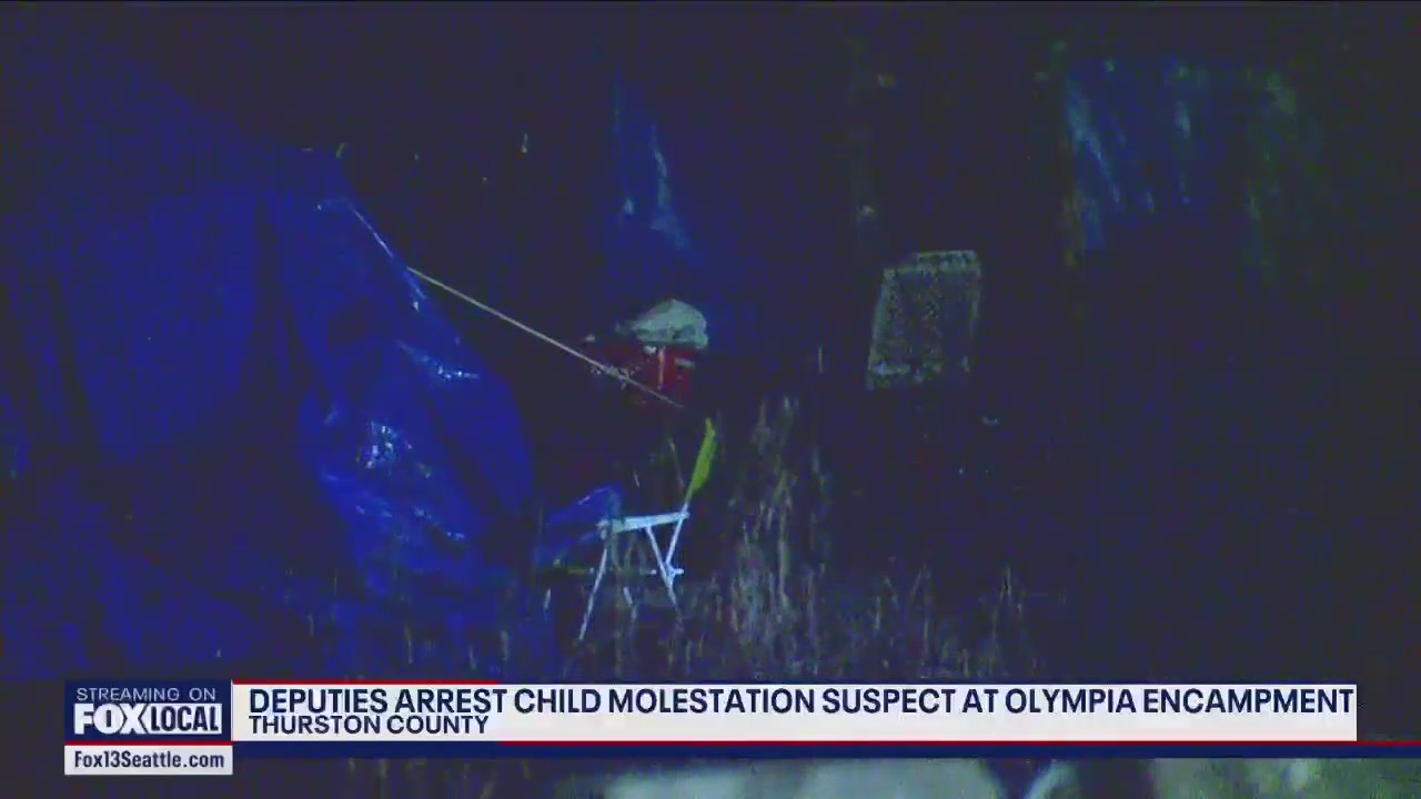 Deputies arrest child molestation suspect at Olympia encampment