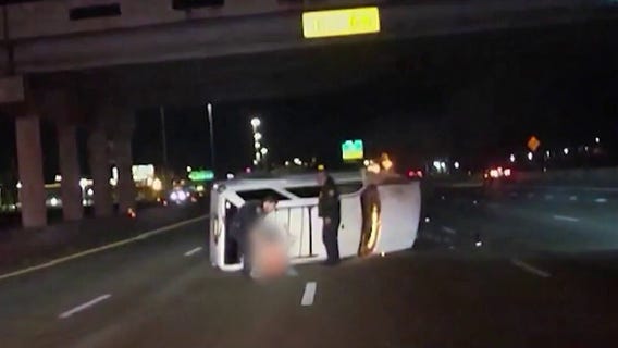 Harris County deputy speaks on saving woman from overturned vehicle