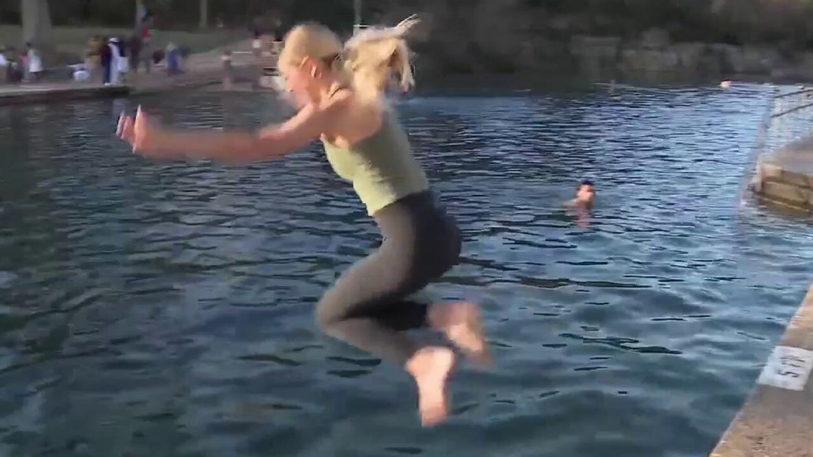 Polar Bear Splash at Barton Springs Pool