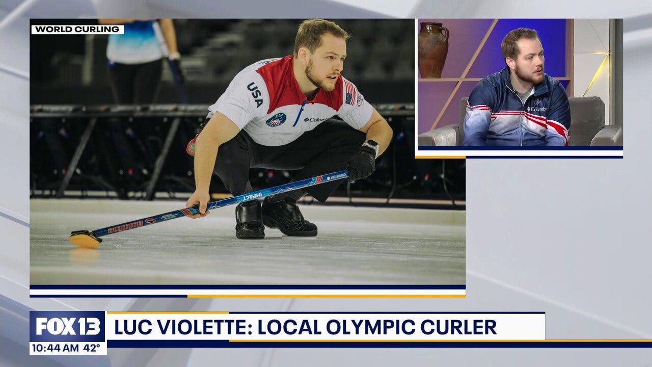 Local Olympic curler Luck Violette on Good Day Seattle