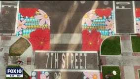 'Asphalt art' in Tempe | Drone Zone