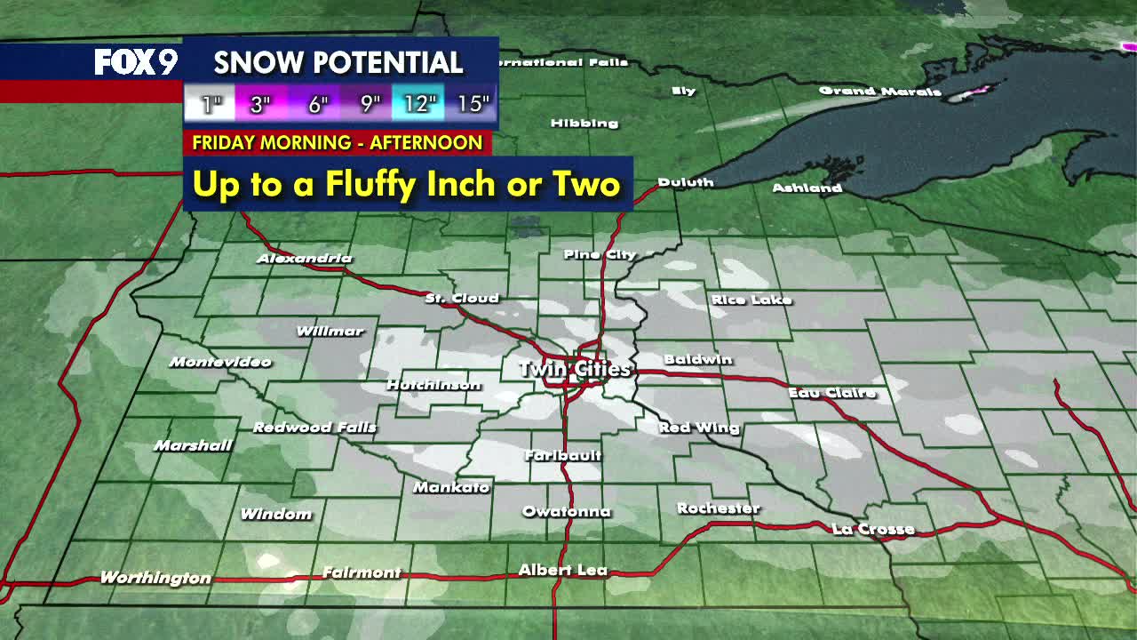 MN weather: Snowy Friday forecast update | FOX 9 Minneapolis-St. Paul