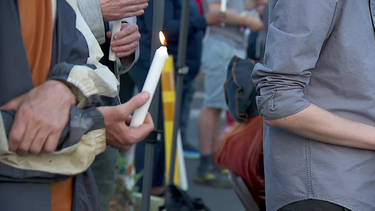 George Floyd remembered at candlelight vigil