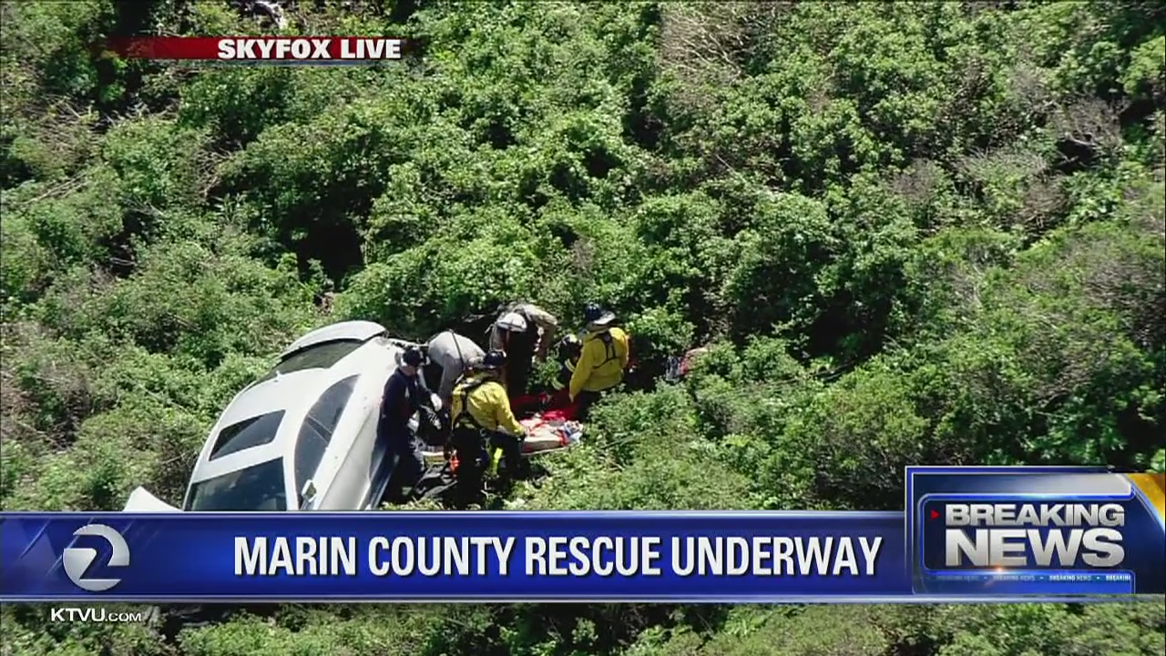 Marin officials rescue elderly man.