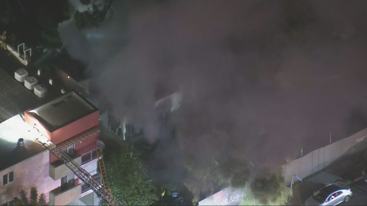 Hollywood house fire