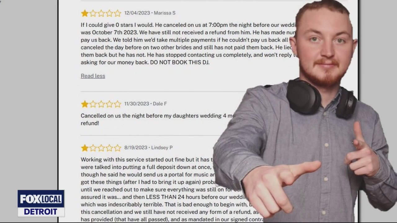 The music's over for disappearing wedding DJ | FOX 2 Detroit