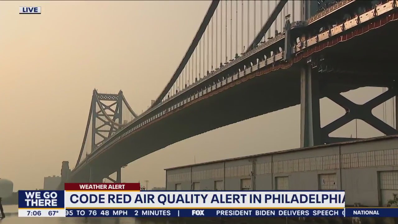 Pennsylvania air quality deemed unhealthy due to Canadian wildfires