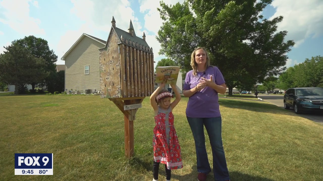 Woodbury woman puts up Hogwarts free book library to spread love of reading