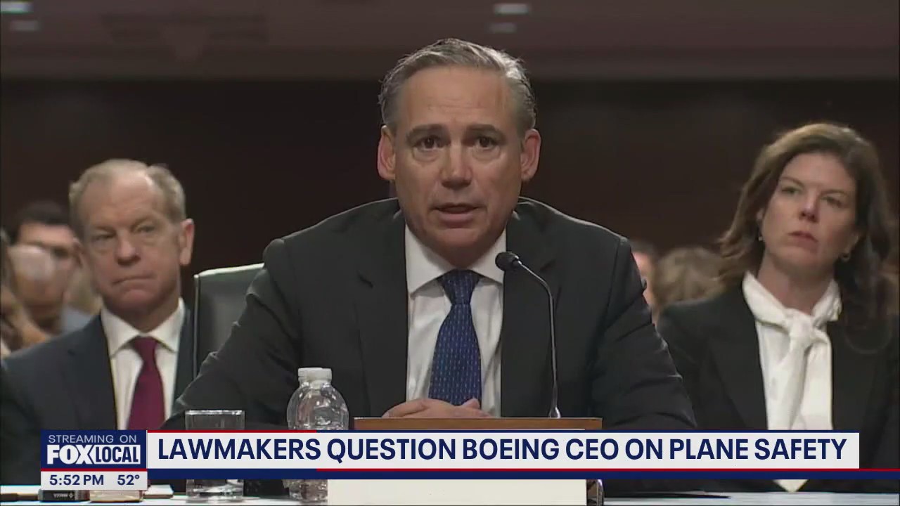 Lawmakers question Boeing CEO on plane safety