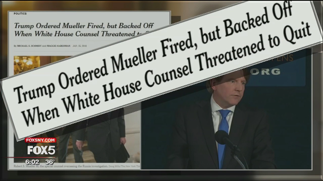 Trump denies Mueller report