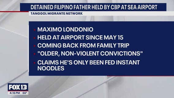 Filipino father detained at Sea-Tac Airport for days