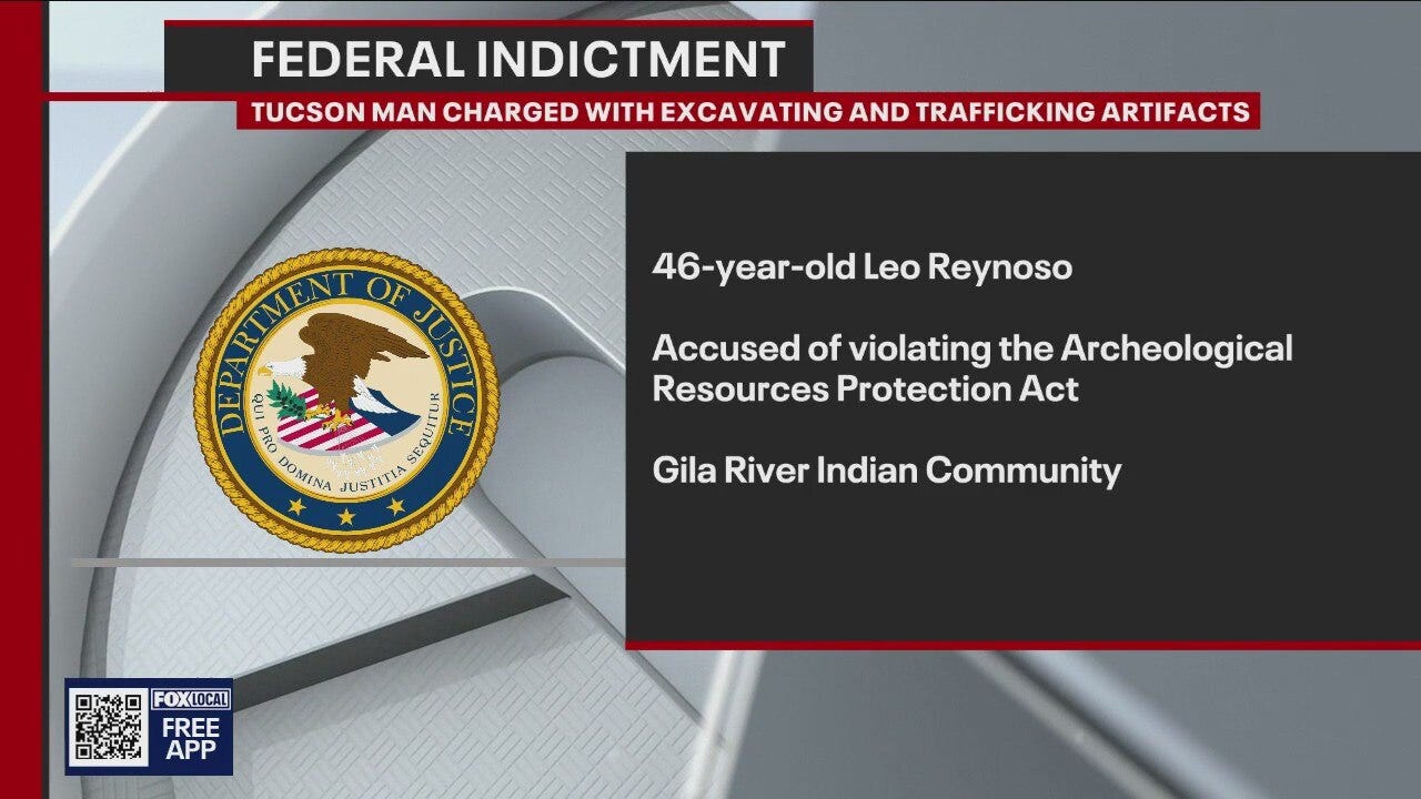 Arizona man accused of excavating, trafficking artifacts from Gila River Indian community