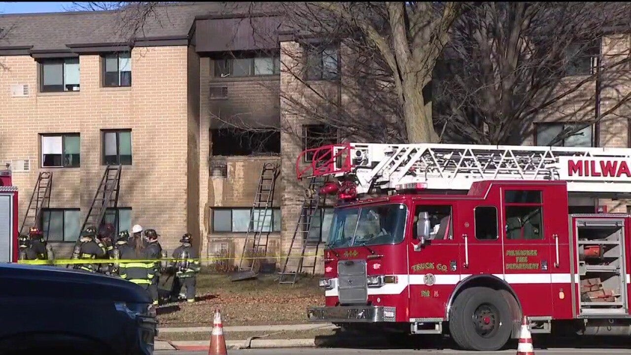 Apartment fire near 22nd and Hampton