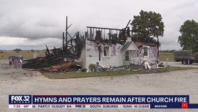St. Paul's Lutheran Church rises from the ashes to hold Sunday worship after decimating blaze