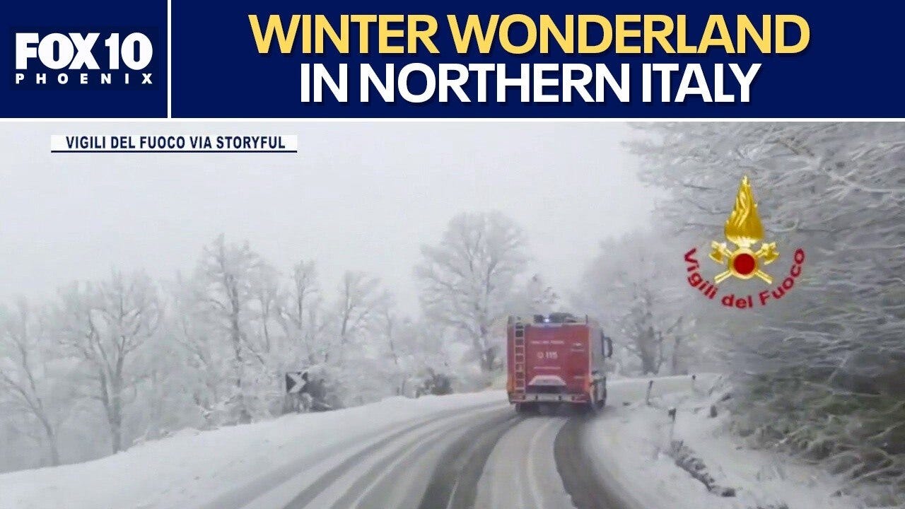 Snowstorm causes travel disruptions, school closures in Italy