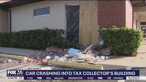 Car crashes into Lake County tax office, forcing temporary closure