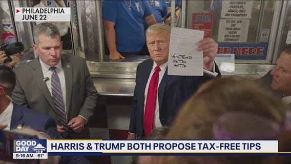 Harris and Trump both propose tax-free tips