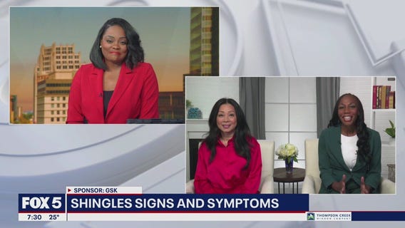 Shingles signs and symptoms