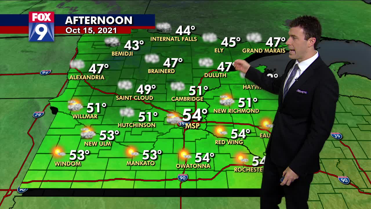 Friday's forecast: Cloudy with highs in the 50s
