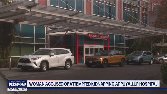 Woman accused of attempted kidnapping at Puyallup hospital