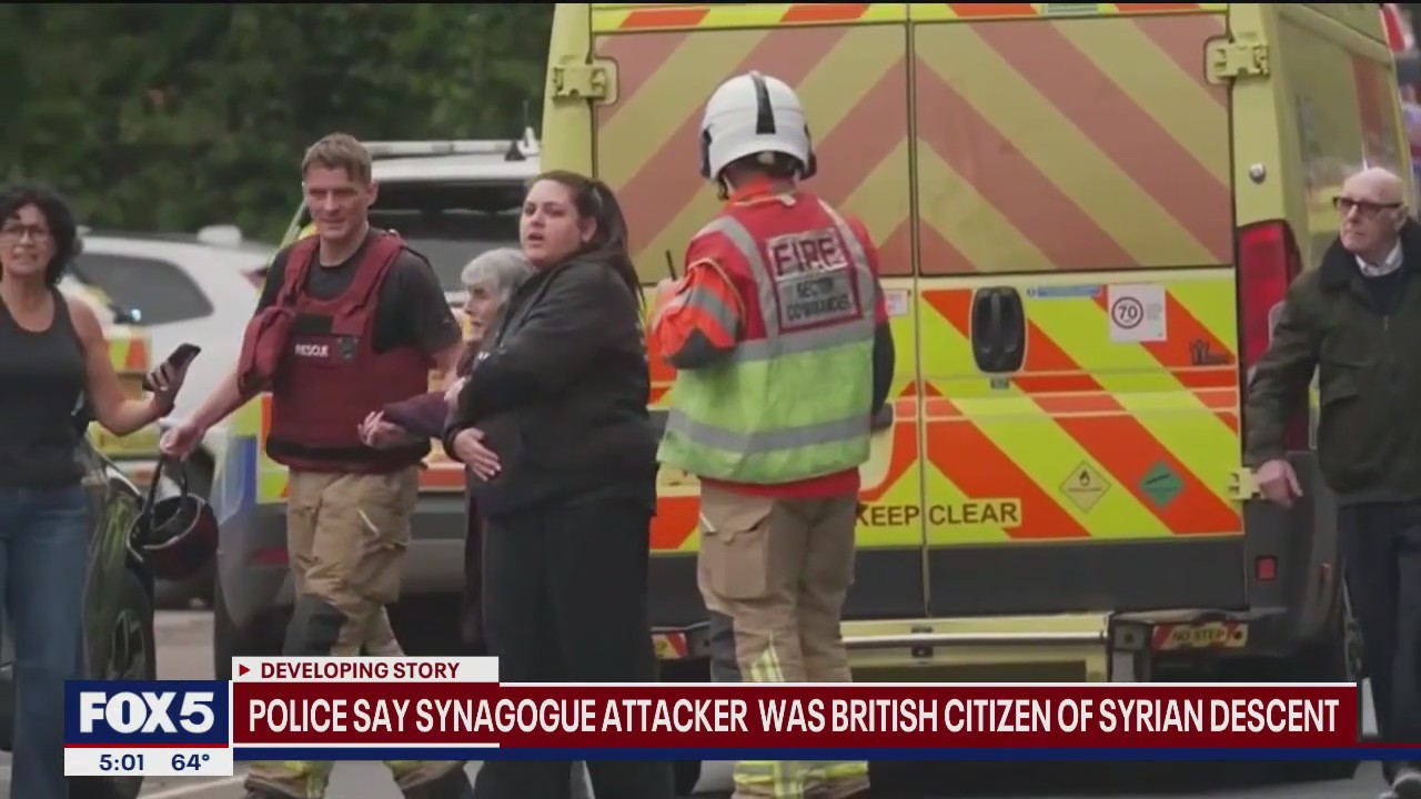 Police say UK synagogue attacker was British citizen of Syrian descent