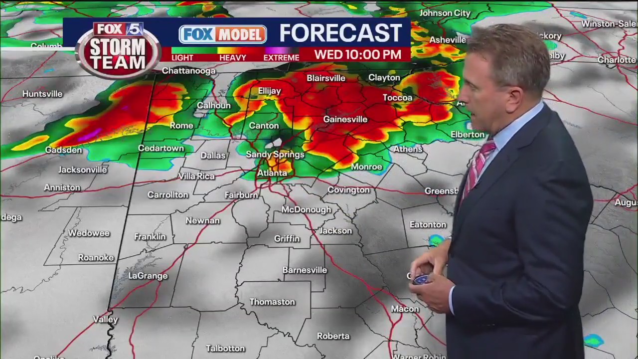 Tuesday noon forecast update | FOX 5 Atlanta