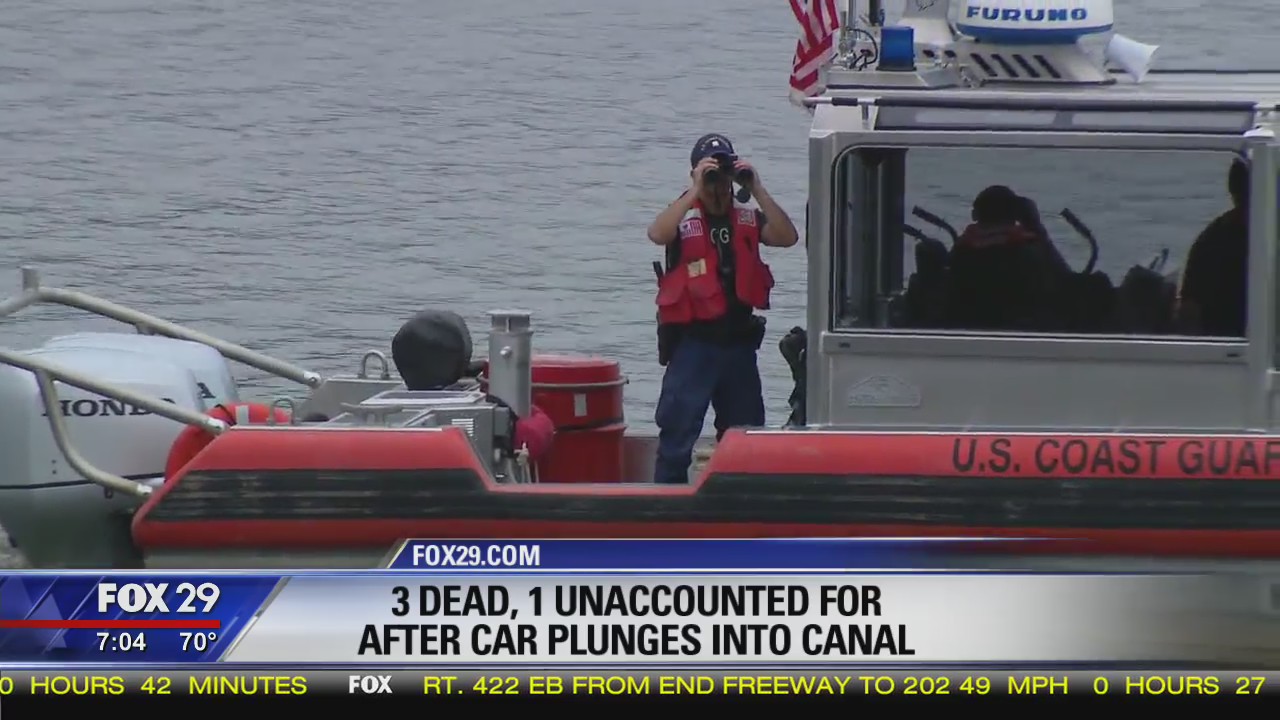 3 dead, 1 missing after car plunges into New Castle County canal | FOX ...