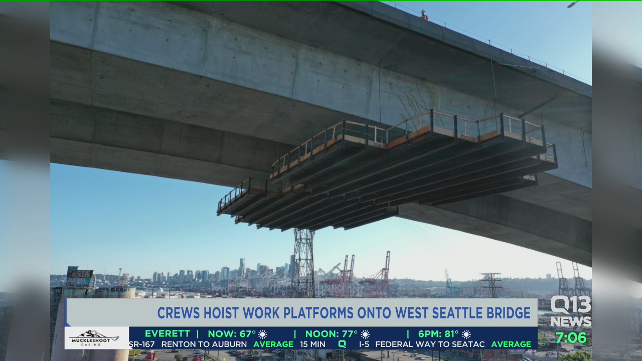 Crews work to stabilize West Seattle Bridge