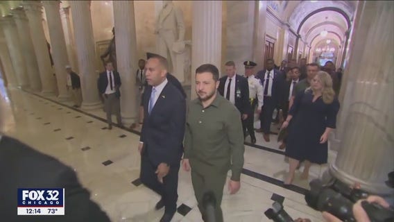 Zelenskyy delivers upbeat message to US lawmakers on war progress as some Republican support softens