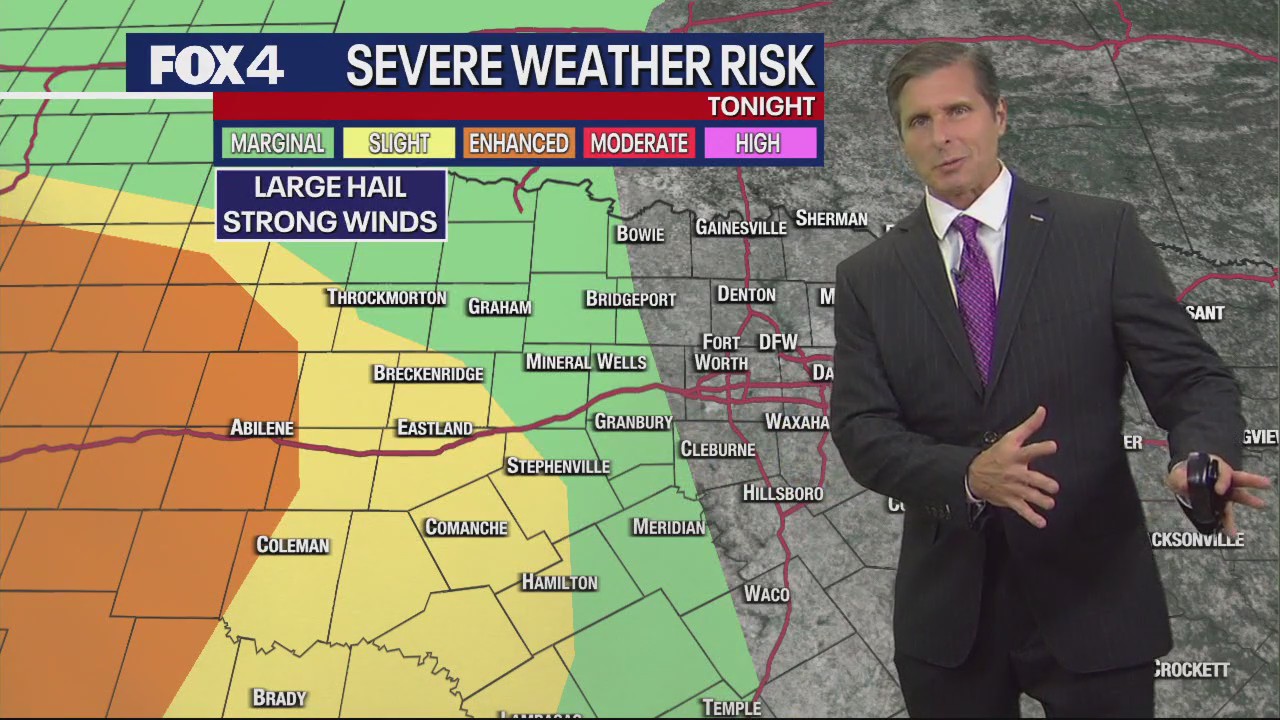 Dallas Weather: May 3 evening forecast