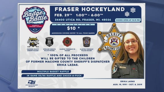 Charity hockey tournament to benefit family of Macomb County dispatcher killed in tragic crash