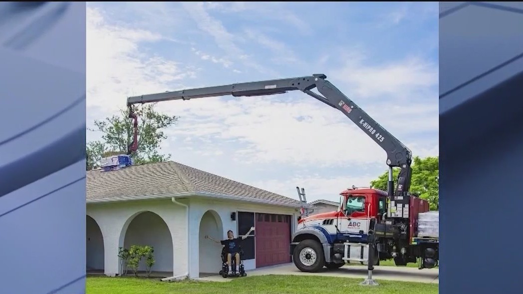 Florida couple gets surprise roof repair from community