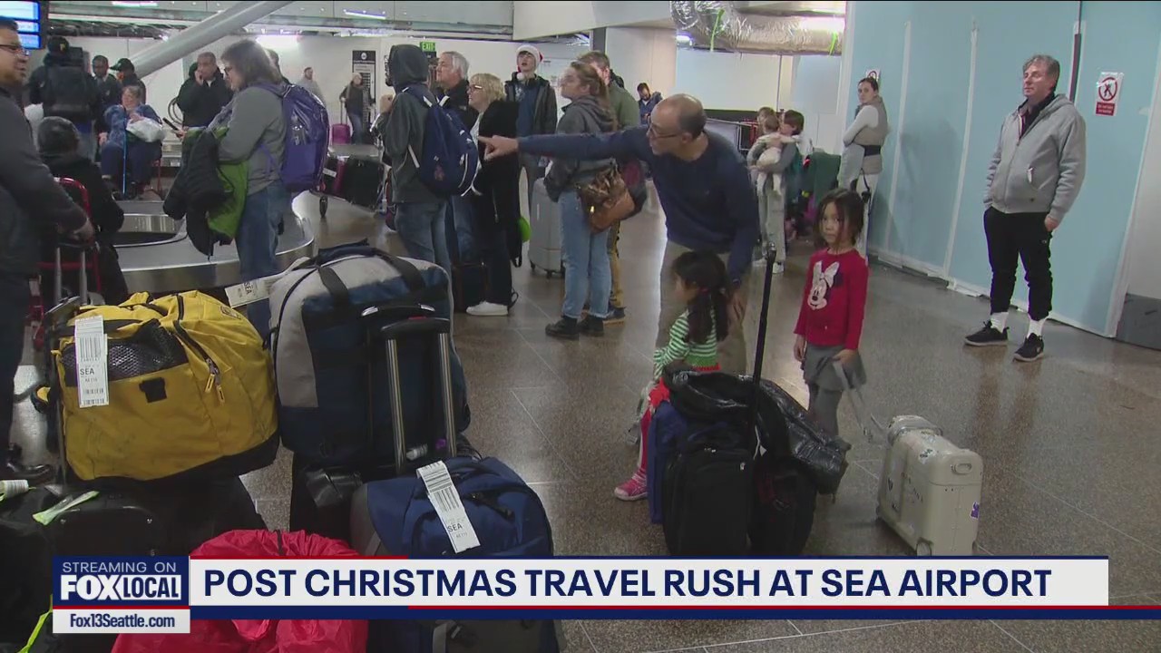 Post-Christmas travel at Sea-Tac Airport