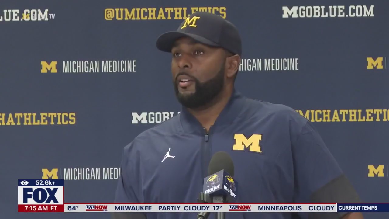 Fired Michigan football coach to make 1st appearance