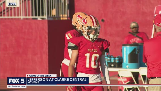 Clarke Central warms up ahead of their game against Jefferson