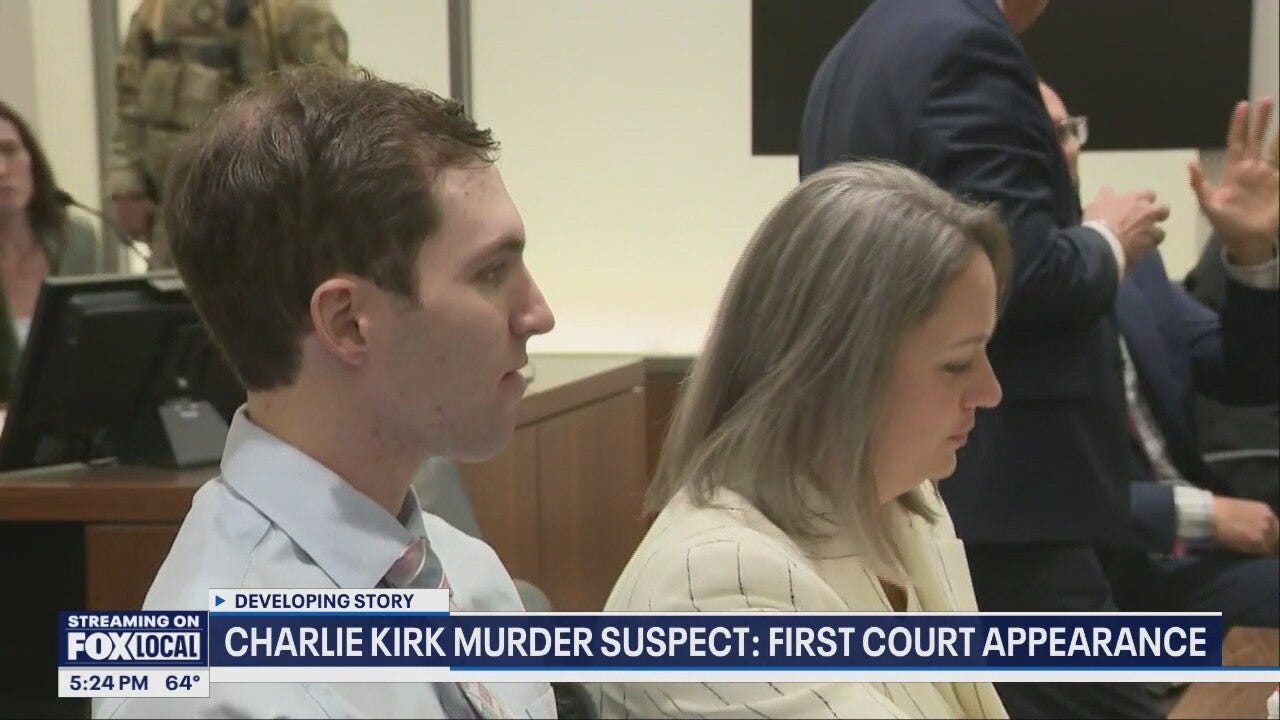 Charlie Kirk shooting suspect appears in court