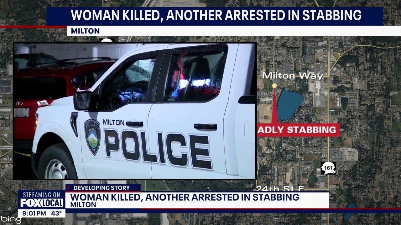 Woman killed, another arrested in Milton stabbing
