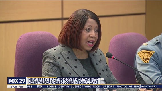 New Jersey's acting governor taken to hospital for undisclosed medical care