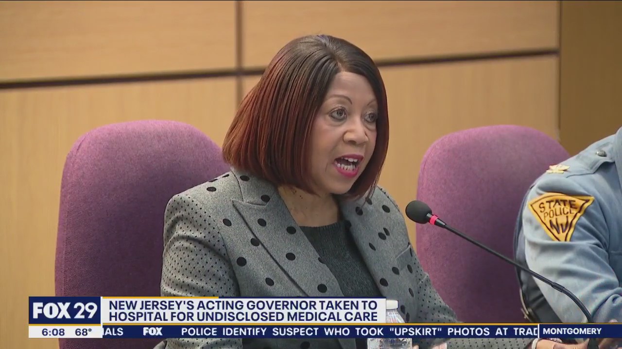 New Jersey's acting governor taken to hospital for undisclosed medical care