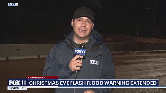 Christmas Eve flash flooding across Southern California