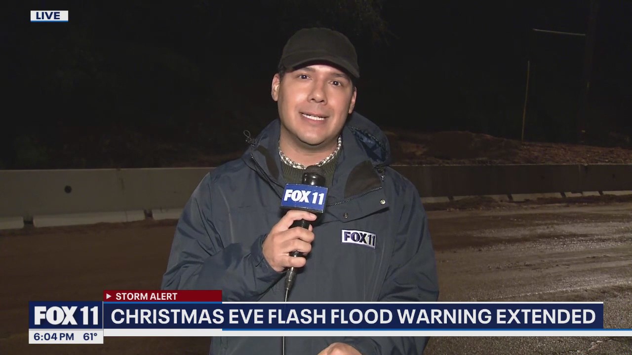 Christmas Eve flash flooding across Southern California