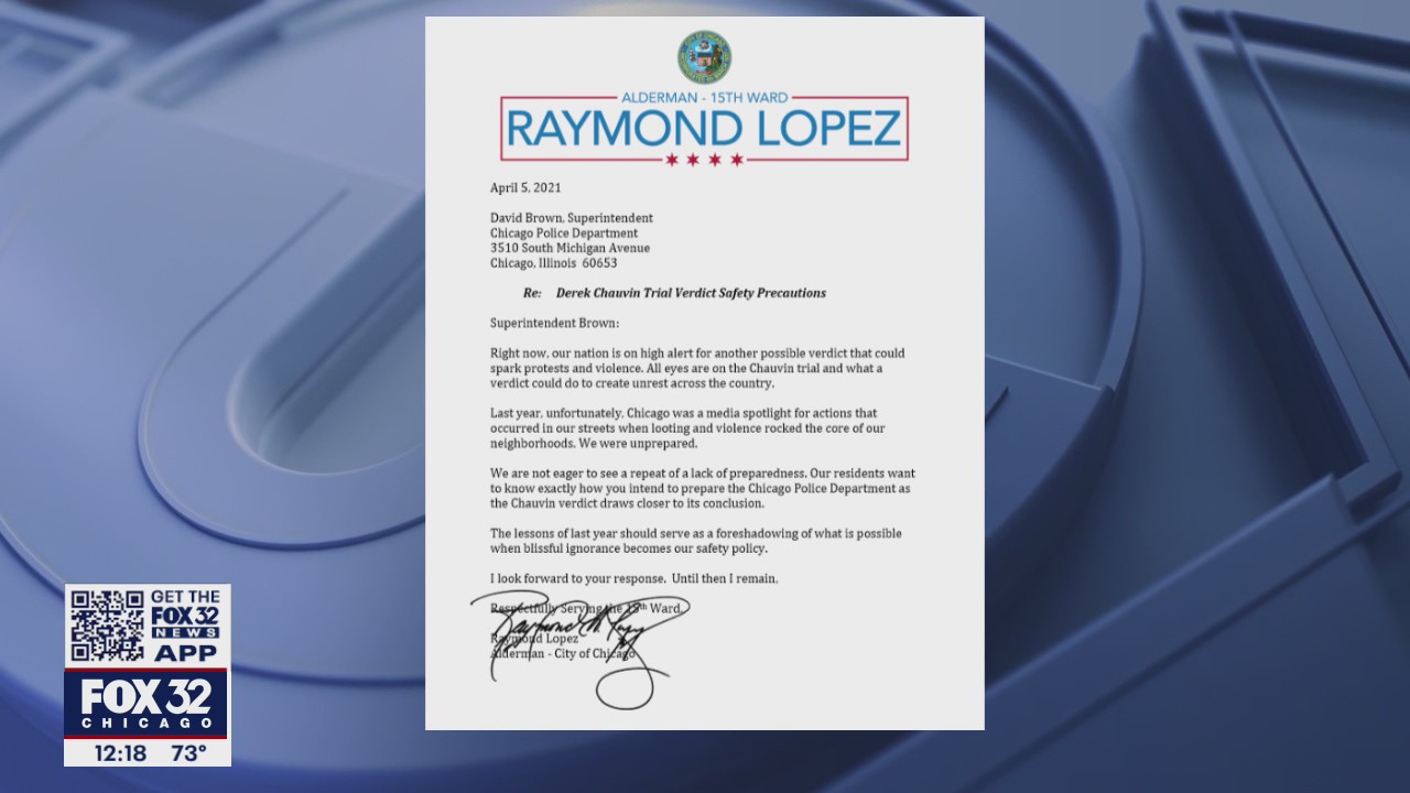 Ald. Ray Lopez concerned about Chicago's preparedness for Chauvin verdict