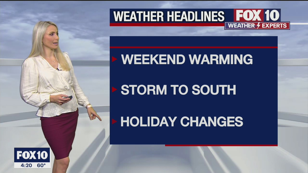 4 p.m. Weather Forecast - 12/17/21