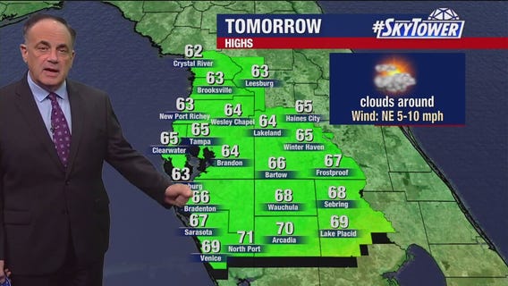 Tampa weather | Mostly sunny conditions