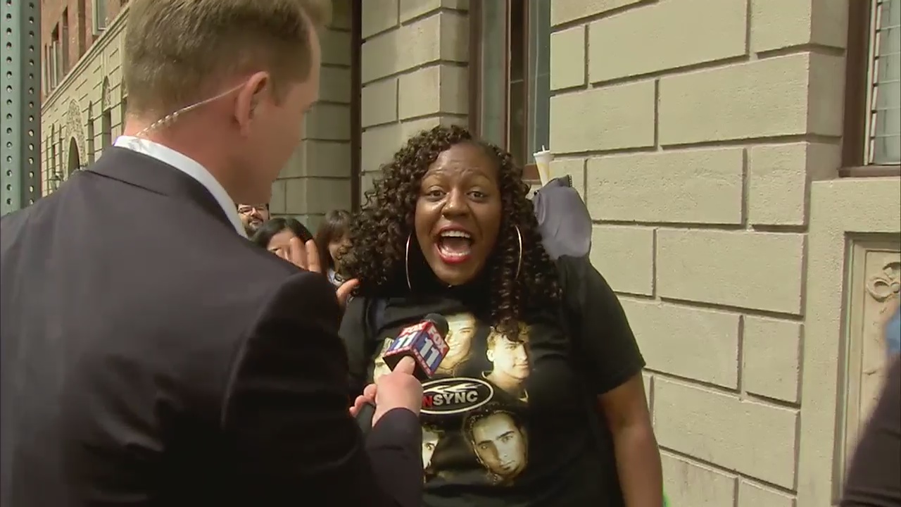 Fans line up ahead of NSYNC Hollywood Walk of Fame ceremony