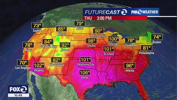 Extended forecast for remainder of week