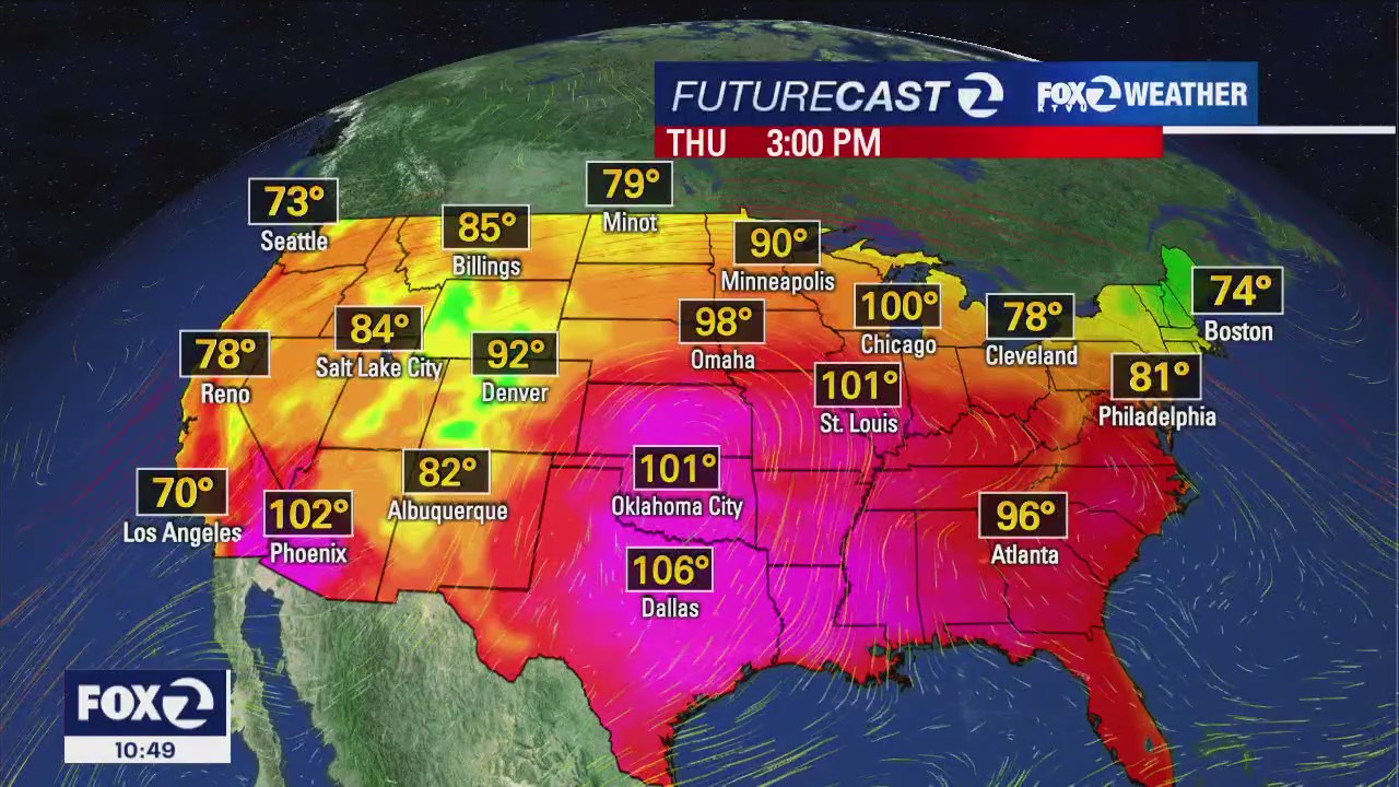 Extended forecast for remainder of week