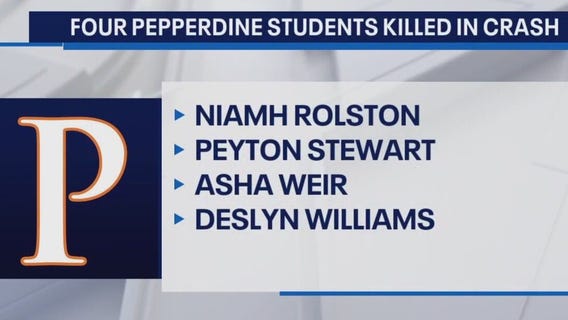4 Pepperdine students killed in PCH crash